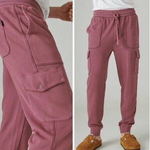 NWT Lucky Brand Mens Cloud Soft Sueded Terry Cargo Jogger XXL Sweatpants Lounge